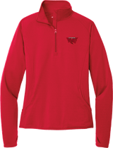 York Devils Ladies Sport-Wick Stretch 1/4-Zip Pullover