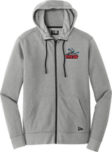 NJ Titans New Era Tri-Blend Fleece Full-Zip Hoodie
